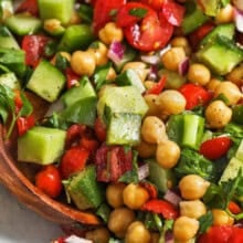 close up of Chickpea Salad