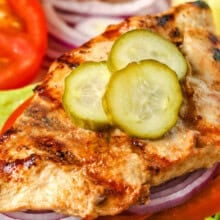 close up of Grilled Chicken Sandwich