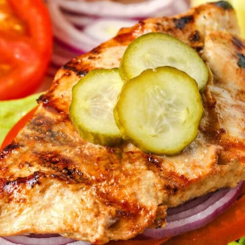 close up of Grilled Chicken Sandwich