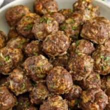 plated Meatball Recipe