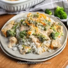 plate of Chicken Divan.