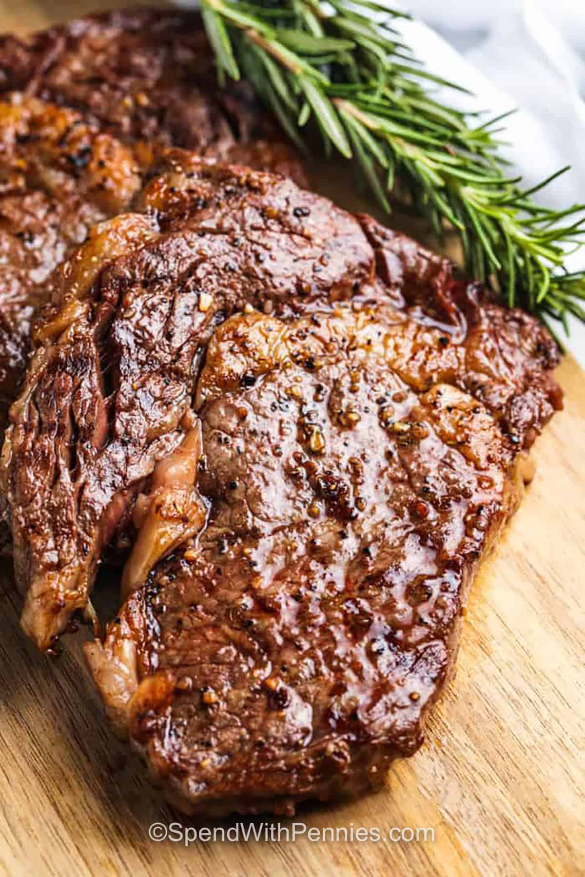tender Perfect Ribeye Steak.