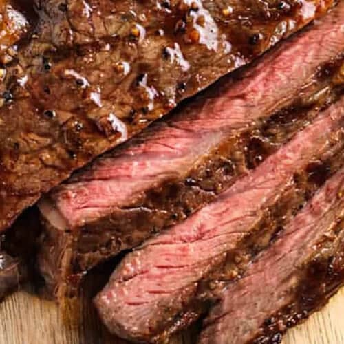 close up of sliced Perfect Ribeye Steak
