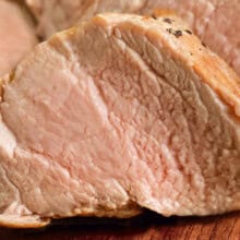 close up of sliced Pork Tenderloin Recipe