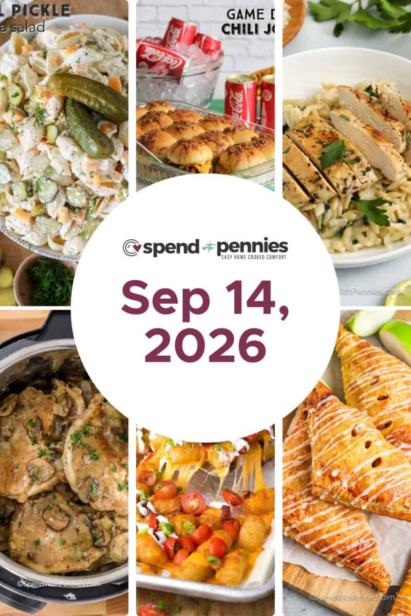 Meal plan for the week of Sep 14 2026 FT.