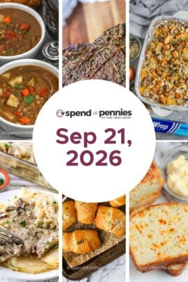 Meal plan for the week of Sep 21 2026 FT.