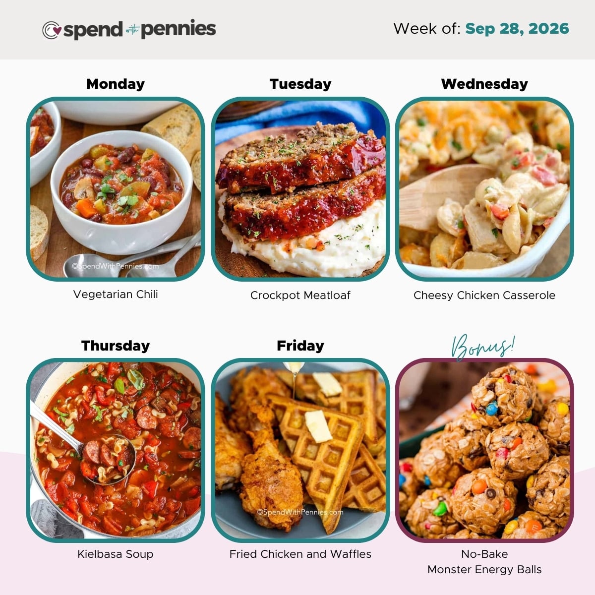 Meal plan for the week of Sep 28 2026 Hero.