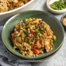 bowl of Teriyaki Chicken Casserole.