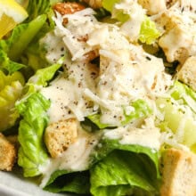 Caesar Salad with parmesan.