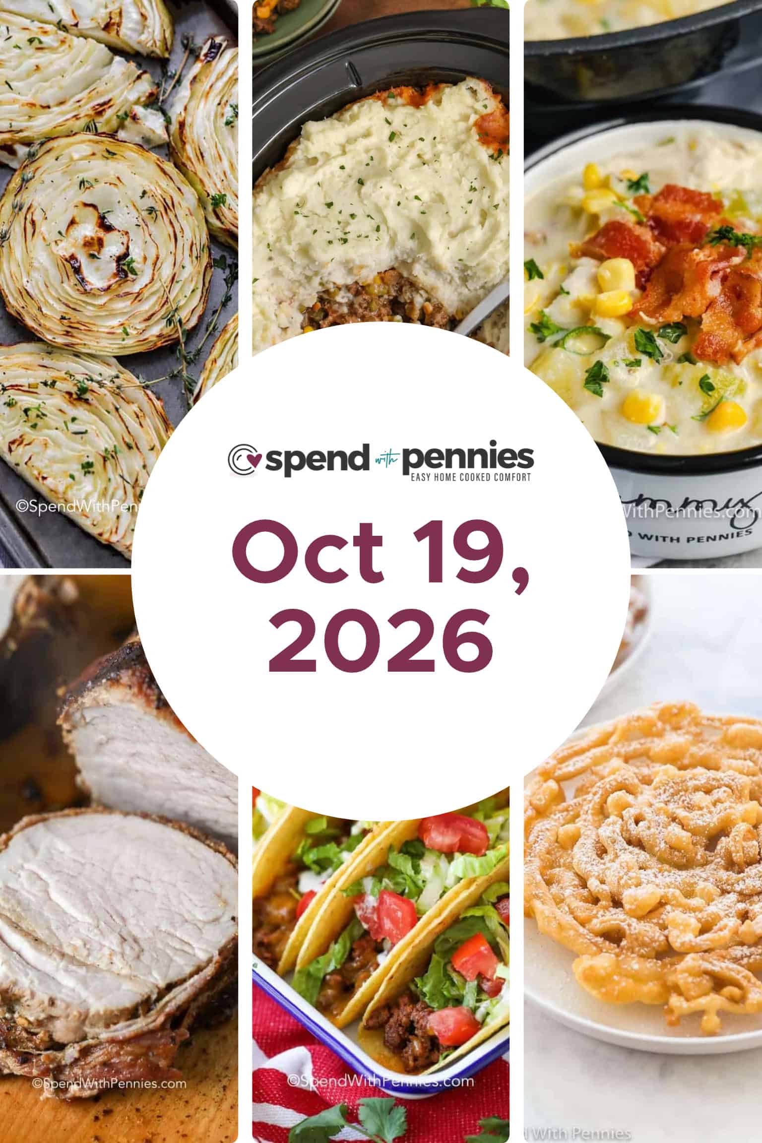 Weekly Meal Plan Oct 19, 2026